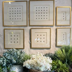 Framed Ceylonese Coins